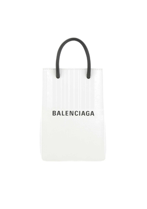 Balenciaga White Leather Phone Case