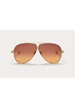 Valentino XVI Violet Orange Gradient Pilot Unisex Sunglasses VLS-100 D 64