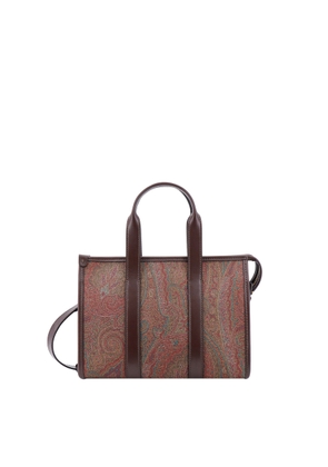 Etro Small Handle Bag Paisley Jacquard Fabric
