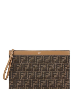 Fendi Jacquard FF Motif Flat Pouch
