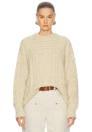 Isabel Marant Etoile Deotille Sweater in Beige - Cream. Size 36 (also in 34, 38, 40).