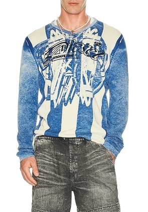Diesel K-Oliba-V Sweater in Blue - Baby Blue. Size S (also in M).