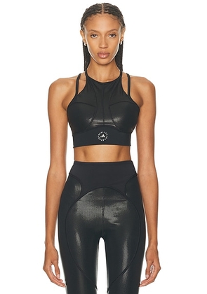 Adidas by Stella McCartney TruePurpose Training Micro Dot Crop Top in Black - Black. Size S (also in XS).