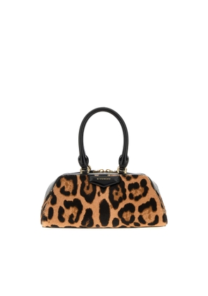 Givenchy Printed Calf Hair Mini Antigona East-west Handbag