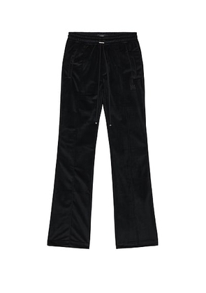 Amiri Velvet Flare Track Pant in Black - Black. Size M (also in XXL/2X).