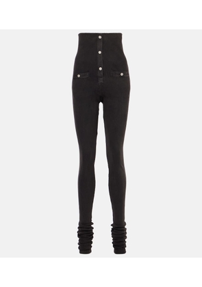 The Attico Cotton-blend leggings