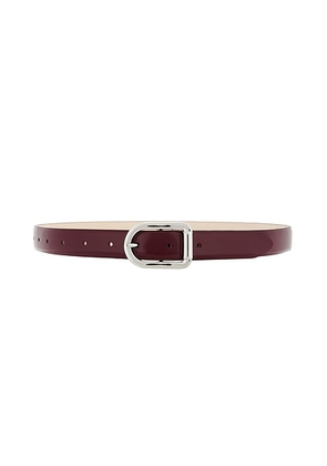 DEHANCHE Mija Belt in Deep Red Lacquer & Silver - Red. Size M (also in L, S, XS).