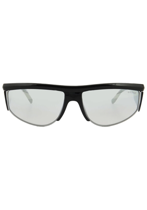 Guess Light Grey Mirror Browline Mens Sunglasses GU00072 01C 62