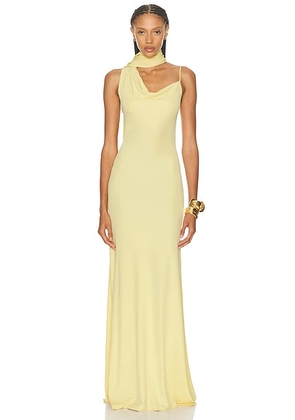 Aya Muse Wisp Dress in Buttercream - Yellow. Size M (also in XS, S, L).