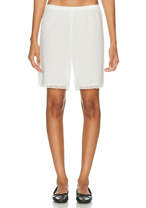 Cou Cou Intimates for FWRD The Bermuda Short in White - White. Size XL (also in L).