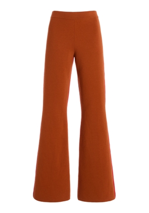 ZANKOV Patricia Colorblocked Merino Wool Flared Pants - Moda Operandi