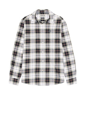 Barbour Wetheram Tailored Tartan Shirt in Riverstone Tartan - Blue. Size M (also in L, S, XL/1X).