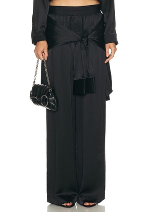 Alexander Wang Prestyled High Rise Boxer Pant in Black - Black. Size S (also in XS).