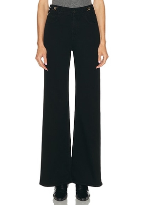 Citizens of Humanity Kimberly Flare With Horsebit Jeans in Rich Black - Black. Size 24 (also in 23, 25, 28, 31, 33, 34).