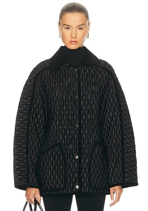 Burberry Floriston Jacket in Black - Black. Size M (also in L, XS).