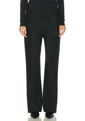 Coperni Jersey Wrap Pant in Black - Black. Size 36 (also in 34, 38, 40).
