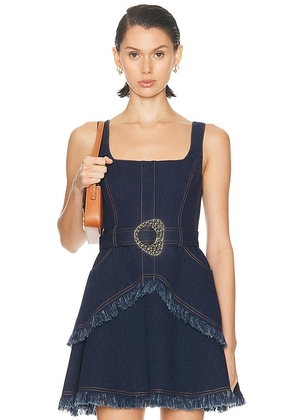 Alexis Macey Dress in Denim - Blue. Size M (also in L, S, XS).