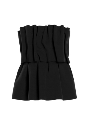 House of Dagmar Ruffled Stretch-Crepe Strapless Top - Moda Operandi