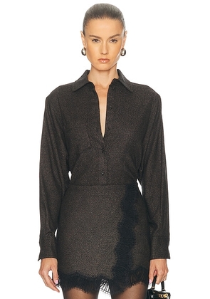 A.L.C. Spence Top in Ganache - Charcoal. Size S (also in ).