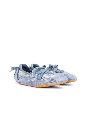 Acne Studios Bilaria Ballerina Flat in Light Blue - Blue. Size 40 (also in 36).