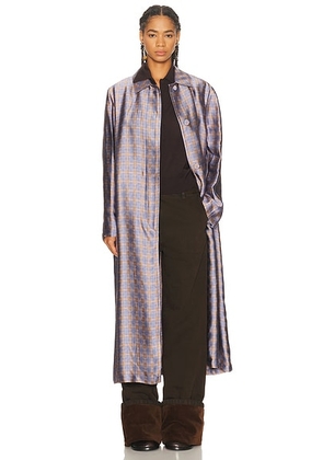 Dries Van Noten Raltonas Coat in Peach - Purple. Size 38 (also in 40, 42, 44).