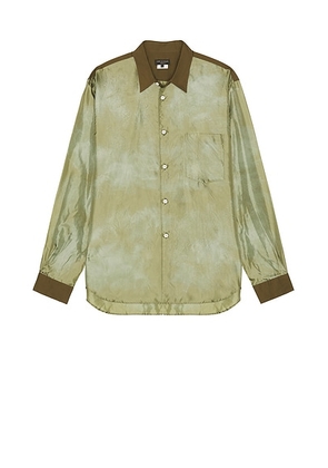 COMME des GARCONS Homme Plus Button Down Shirt in Khaki 3 & Khaki - Olive. Size XL/1X (also in ).