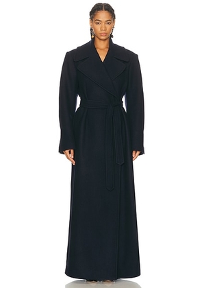 Dries Van Noten Rafaella Coat in Navy - Navy. Size 40 (also in 36, 42).