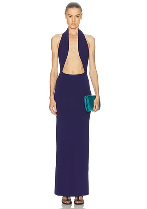 Christopher Esber Slope Knit Halter Dress in Violet - Purple. Size M (also in L, S, XS).