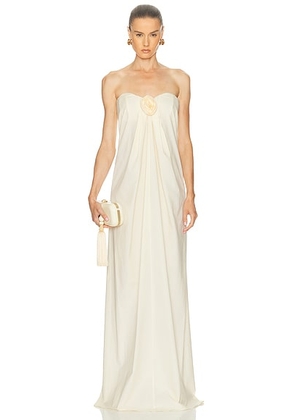CAROLINE CONSTAS Kyra Dress in Shortbread - Cream. Size M (also in S).