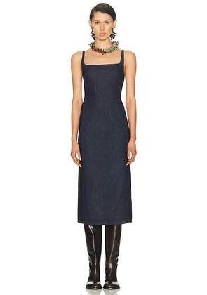 Dries Van Noten Debano Dress in Indigo - Blue. Size 42 (also in 34, 40).