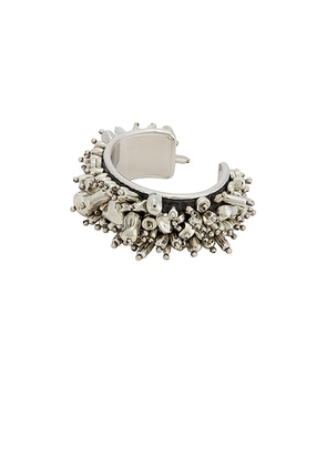 Dries Van Noten Cuff Bracelet in Silver - Metallic Silver. Size M (also in L).