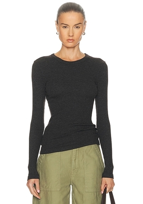 Citizens of Humanity Bina Crewneck in Heather Brown - Brown. Size M (also in XS, S, L).