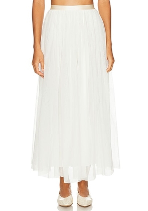 BODE Tulle Tea Skirt in White - White. Size 6 (also in ).