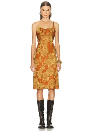 Dries Van Noten Dirios Dress in Orange - Orange. Size 38 (also in 36, 40).
