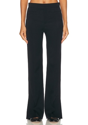 Chloe Straight Leg Trouser in Ink Navy - Navy. Size 38 (also in 36, 40).
