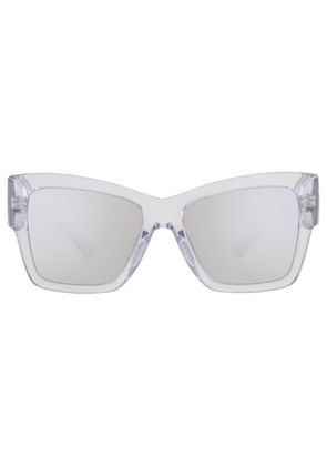 Dolce and Gabbana Silver Mirror Butterfly Ladies Sunglasses DG4493 31338V 55