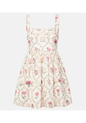 Agua by Agua Bendita Barbara floral linen minidress