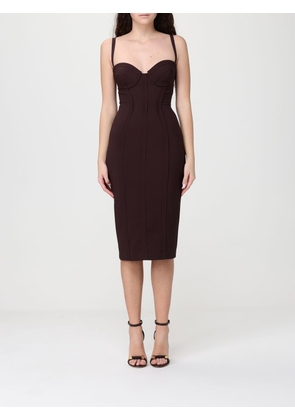 Dress ELISABETTA FRANCHI Woman color Brown