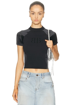 Balenciaga Fitted Top in Black - Black. Size XS (also in S).