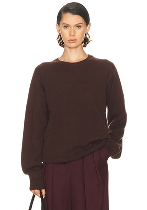 Eterne James Cashmere Sweater in Espresso - Brown. Size XS/S (also in M/L).