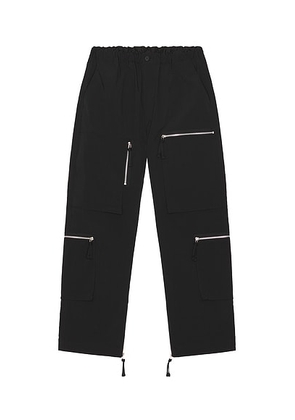 COMME des GARCONS HOMME Zipper Cargo Pants in Black - Black. Size S (also in M).