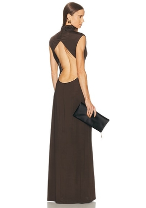 EAVES Ingrida Gown in Espresso - Brown. Size M (also in L, S, XL, XS, XXS).