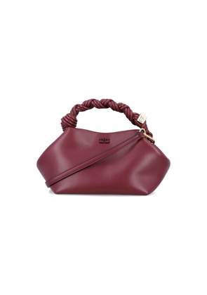 Ganni Small Bou Bag In Recycled Leather Blend