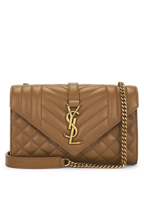 Saint Laurent Quilted Nappa Leather Small Envelope Bag