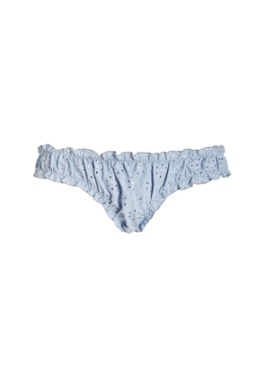 JUILLET SWIMWEAR Exclusive Chloe Broderie Anglaise Bikini Bottom - Moda Operandi