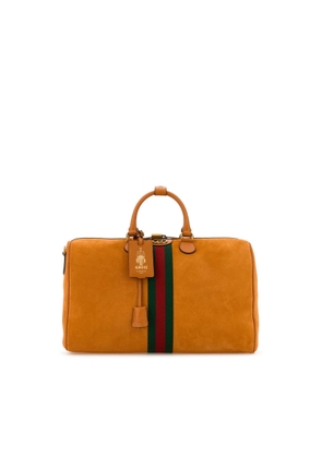 Orange Suede Medium Gucci Savoy Travel Bag