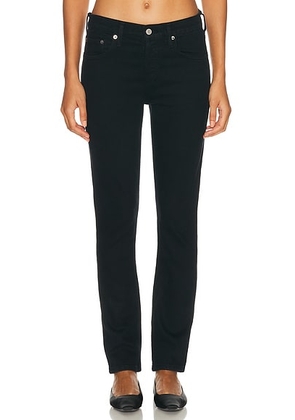 AGOLDE Cocktail Low Rise Ankle Slim Jeans in Immersion - Black. Size 25 (also in 24, 26, 27, 28, 32, 33, 34).
