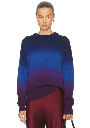 Amiya Classic Dye Sweater in Blue Rust Dye - Blue. Size M (also in L).