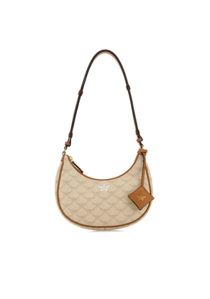 Mcm Printed Canvas Small Himmel Shoulder Bag