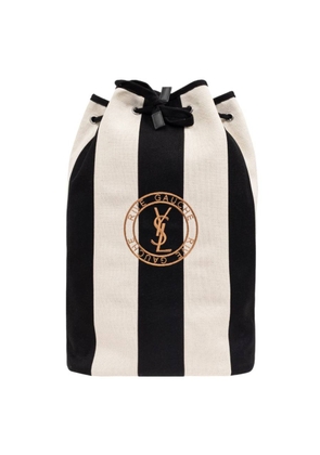 Saint Laurent Rive Gauche Canvas Backpack